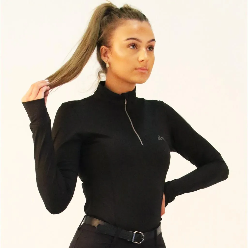 Gallop Equestrian Long Sleeve Zipped Neck Base Layer
