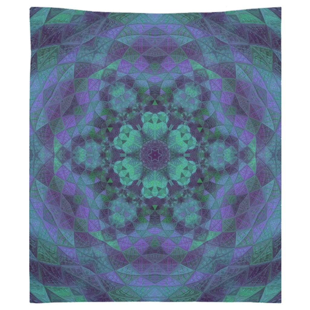 Geo-Shape Purple Tapestry
