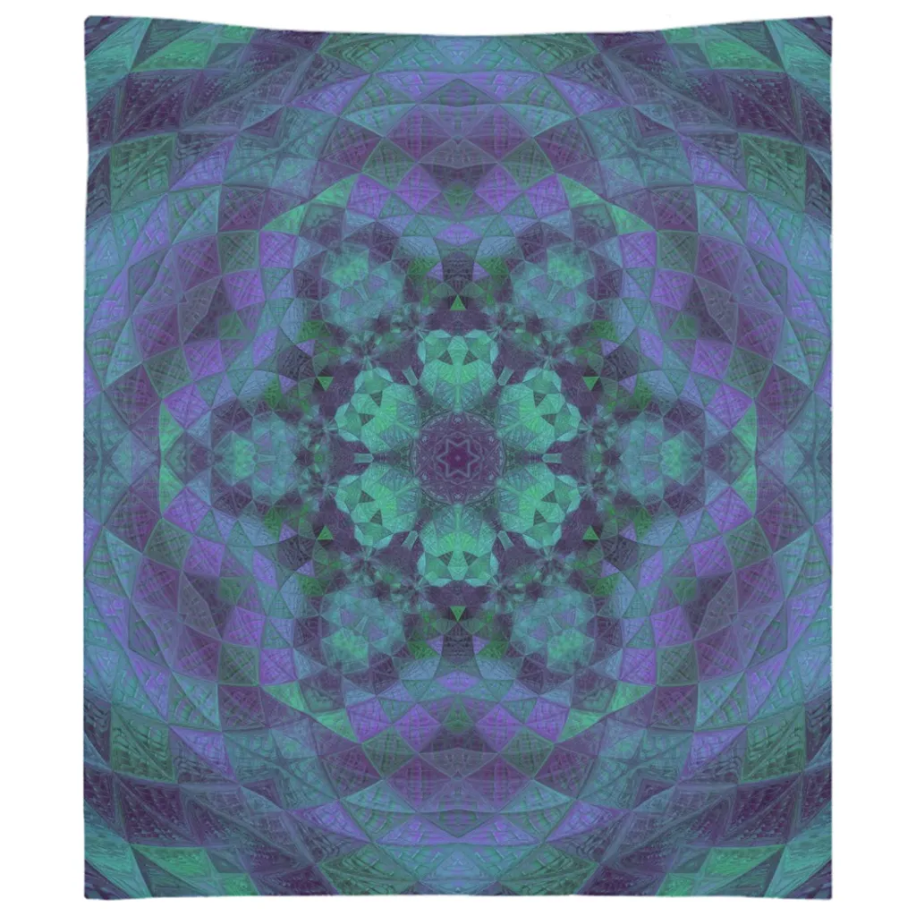 Geo-Shape Purple Tapestry