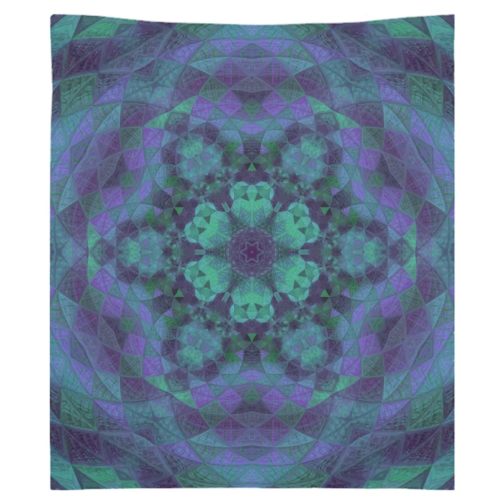 Geo-Shape Purple Tapestry