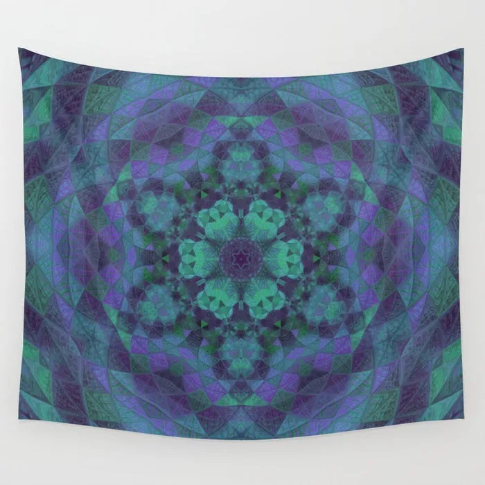 Geo-Shape Purple Tapestry