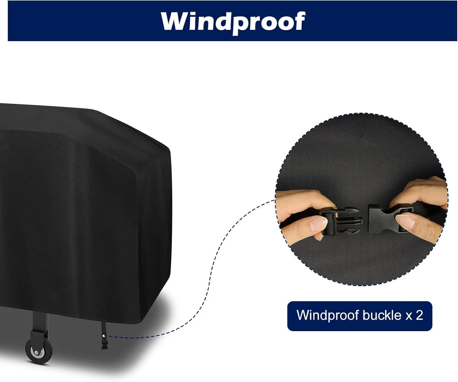 Griddle Grill Cover for Blackstone 22 inch and 17 inch with Hood (Cover Only)