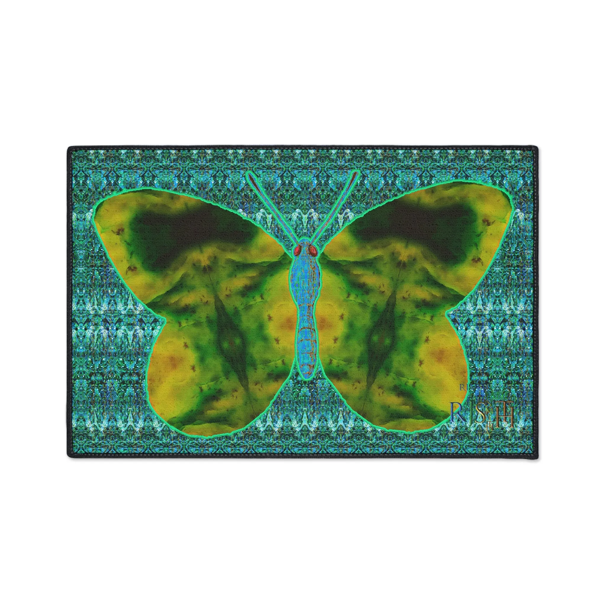 Heavy Duty Floor Mat (Butterfly Glade Denizen & Samhain Dream Thaw 12 & Blue Logo@Alchemic) RJSTH@Fabric#10_12 of 16 RJSTHw2025 RJS
