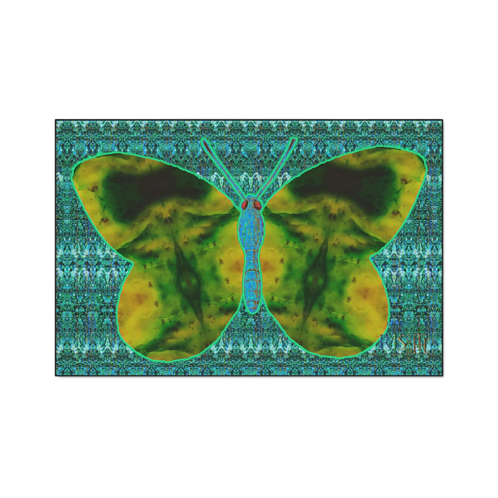 Heavy Duty Floor Mat (Butterfly Glade Denizen & Samhain Dream Thaw 12 & Blue Logo@Alchemic) RJSTH@Fabric#10_12 of 16 RJSTHw2025 RJS