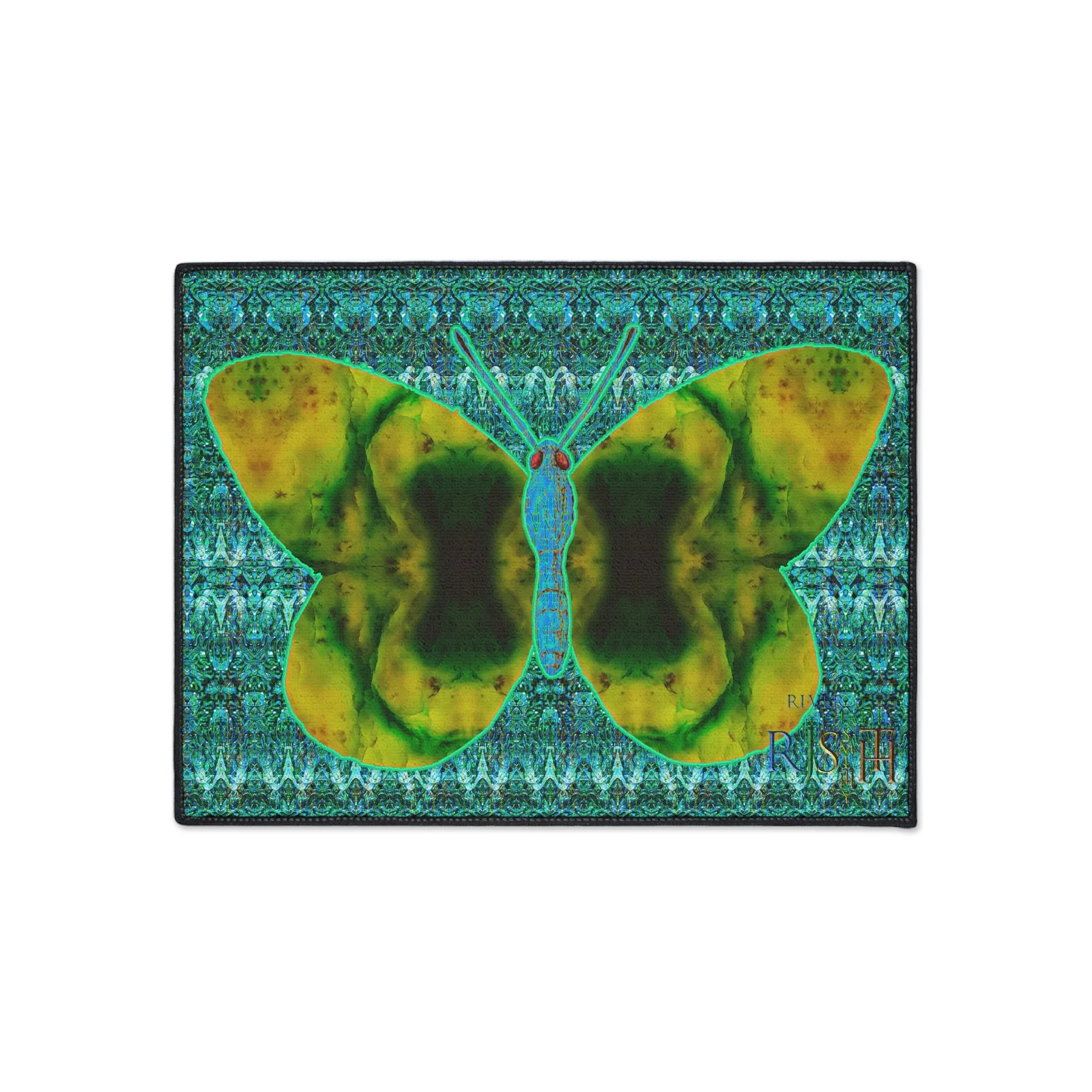 Heavy Duty Floor Mat (Butterfly Glade Denizen & Samhain Dream Thaw 12 & Blue Logo@Alchemic) RJSTH@Fabric#10_9 of 16 RJSTHw2025 RJS