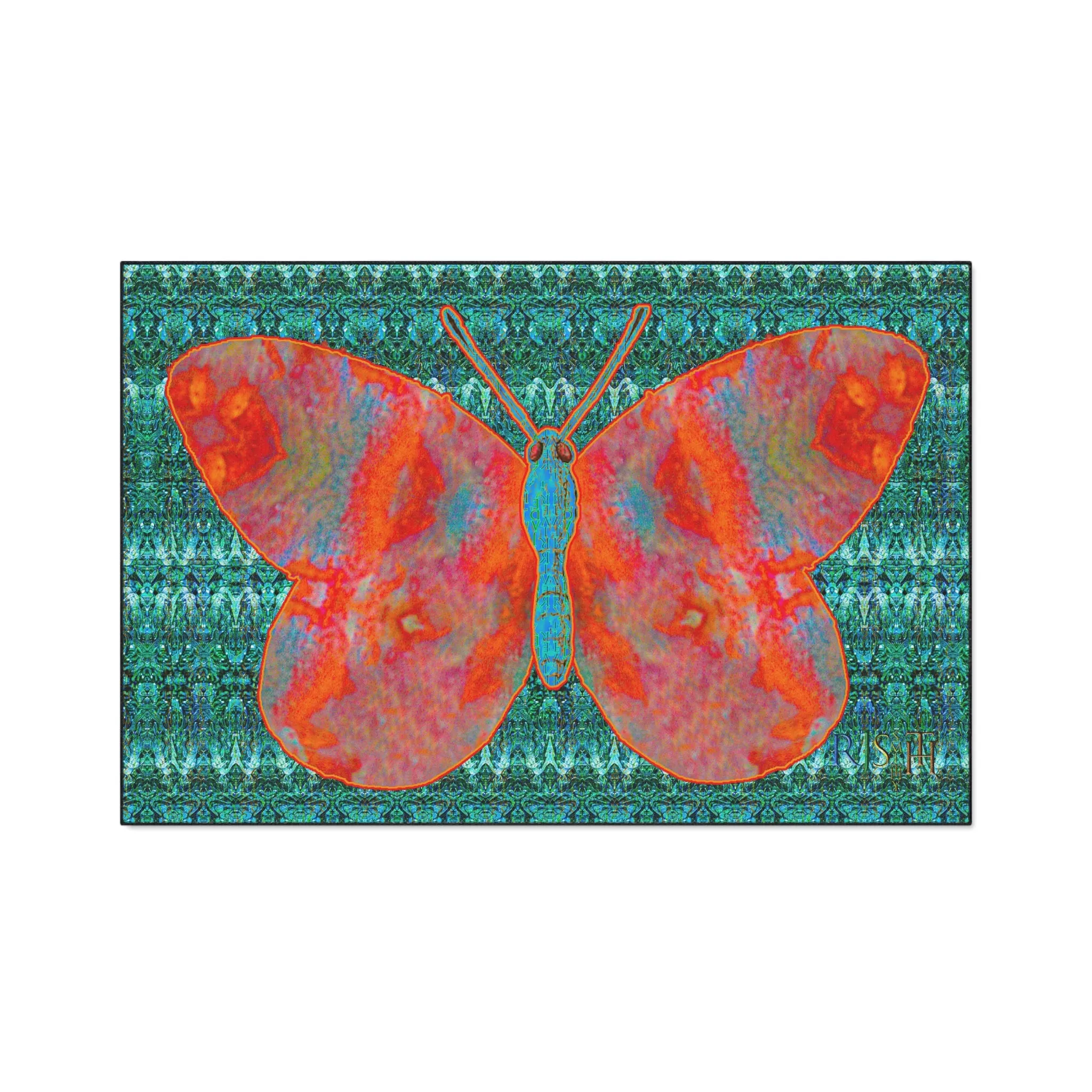 Heavy Duty Floor Mat (Butterfly Glade Denizen & Samhain Dream Thaw 12 & Blue Logo@Alchemic) RJSTH@Fabric#12_4 of 16 RJSTHw2025 RJS