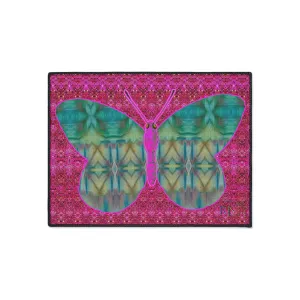 Heavy Duty Floor Mat (Butterfly Glade Denizen & Samhain Dream Thaw 13 & Pink Logo@Alchemic) RJSTH@Fabric#9_4 of 14 RJSTHw2025 RJS