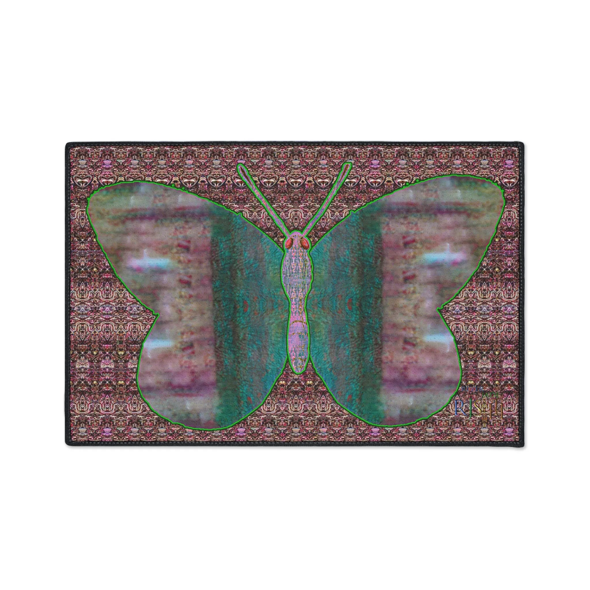 Heavy Duty Floor Mat (Butterfly Glade Denizen & Samhain Dream Thaw 14 & Purple Logo@Alchemic) RJSTH@Fabric#4_7 of 15 RJSTHw2025 RJS