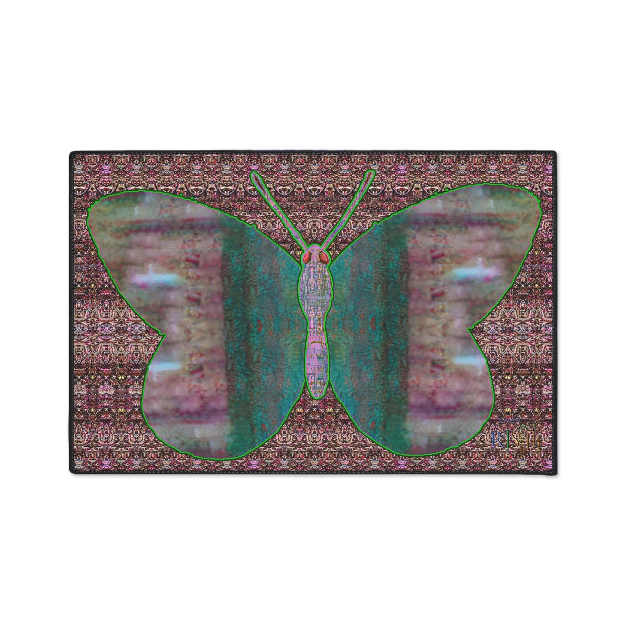 Heavy Duty Floor Mat (Butterfly Glade Denizen & Samhain Dream Thaw 14 & Purple Logo@Alchemic) RJSTH@Fabric#4_7 of 15 RJSTHw2025 RJS