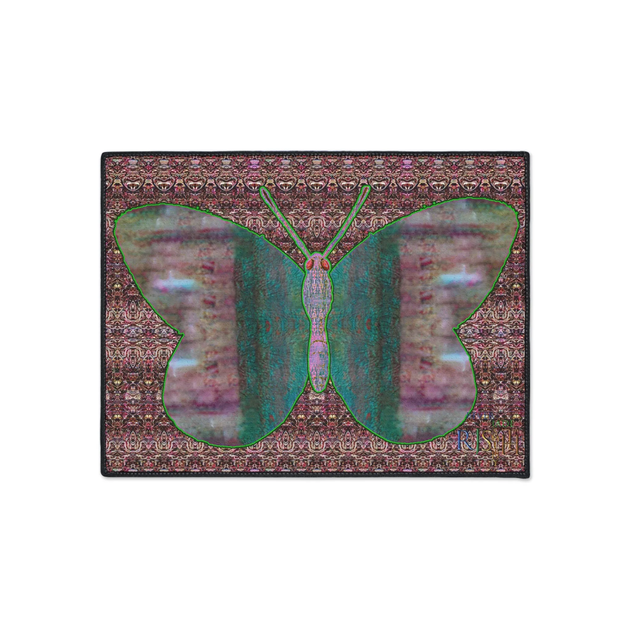 Heavy Duty Floor Mat (Butterfly Glade Denizen & Samhain Dream Thaw 14 & Purple Logo@Alchemic) RJSTH@Fabric#4_7 of 15 RJSTHw2025 RJS