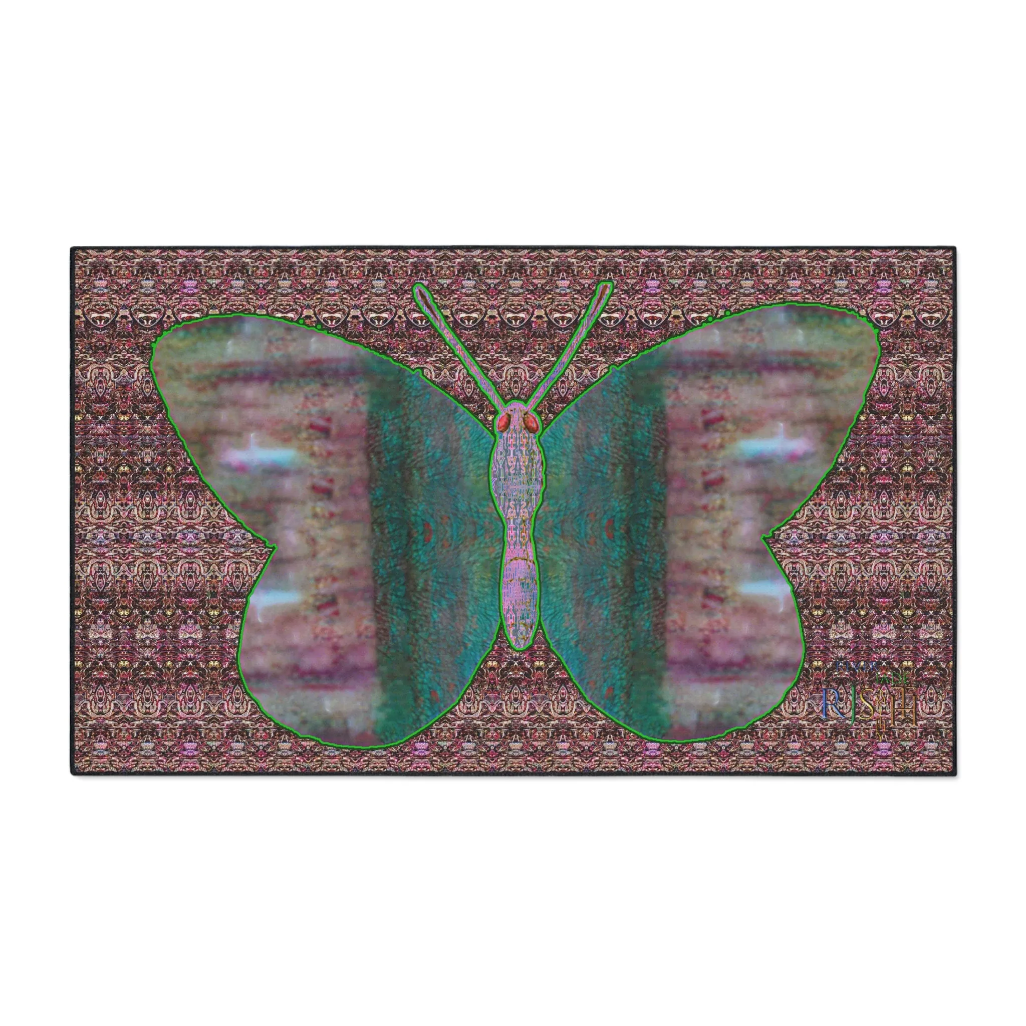 Heavy Duty Floor Mat (Butterfly Glade Denizen & Samhain Dream Thaw 14 & Purple Logo@Alchemic) RJSTH@Fabric#4_7 of 15 RJSTHw2025 RJS