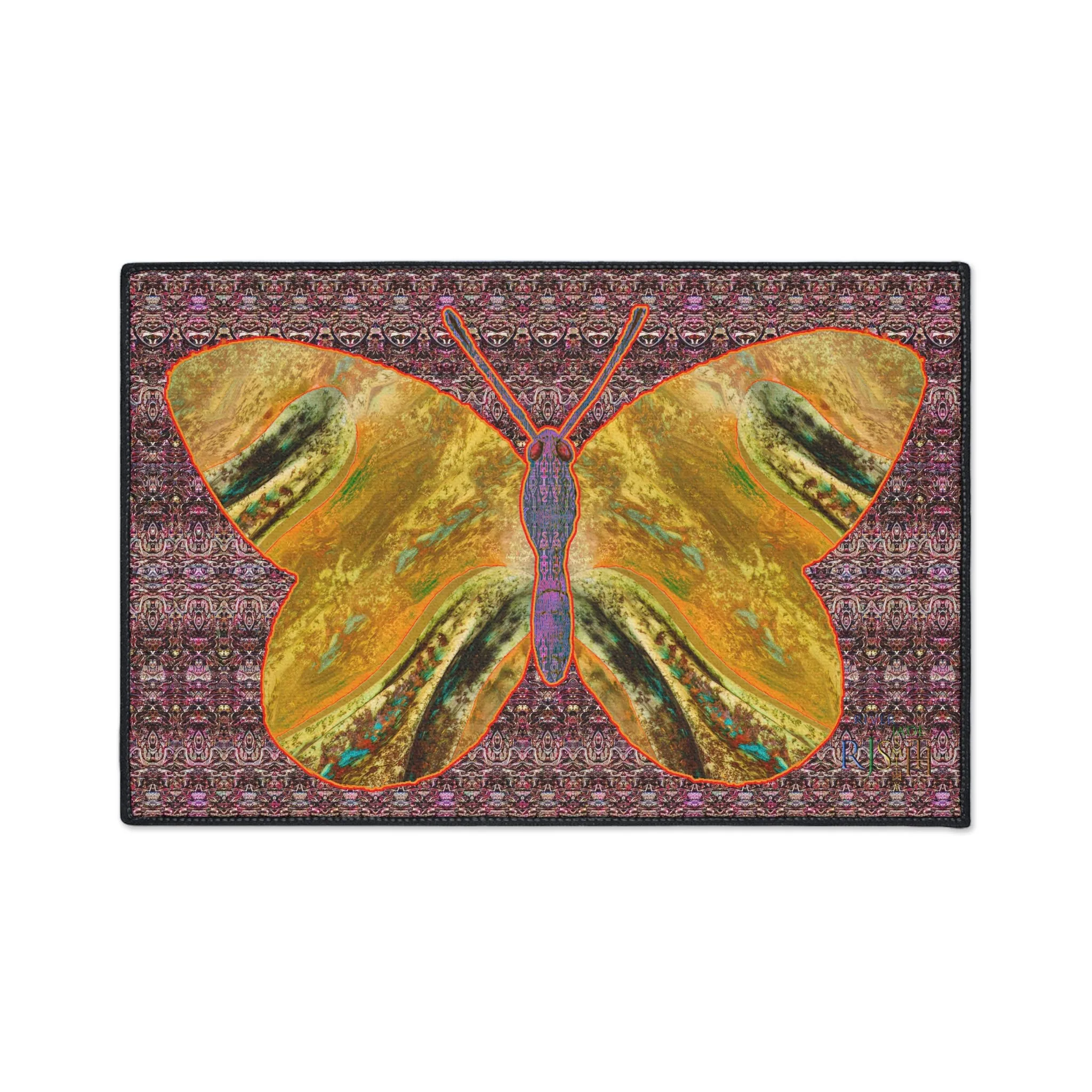 Heavy Duty Floor Mat (Butterfly Glade Denizen & Samhain Dream Thaw 14 & Purple Logo@Alchemic) RJSTH@Fabric#6_12 of 16 RJSTHw2025 RJS