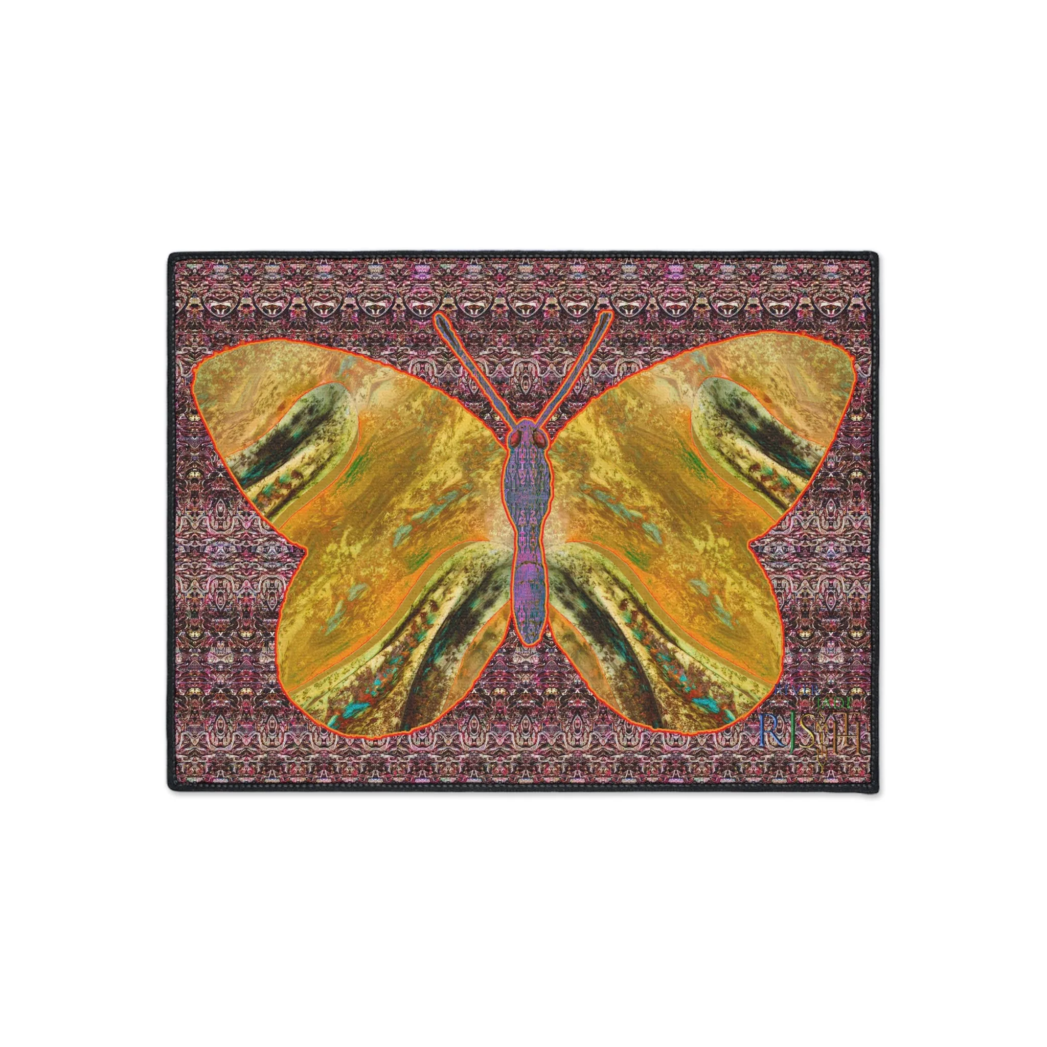 Heavy Duty Floor Mat (Butterfly Glade Denizen & Samhain Dream Thaw 14 & Purple Logo@Alchemic) RJSTH@Fabric#6_12 of 16 RJSTHw2025 RJS