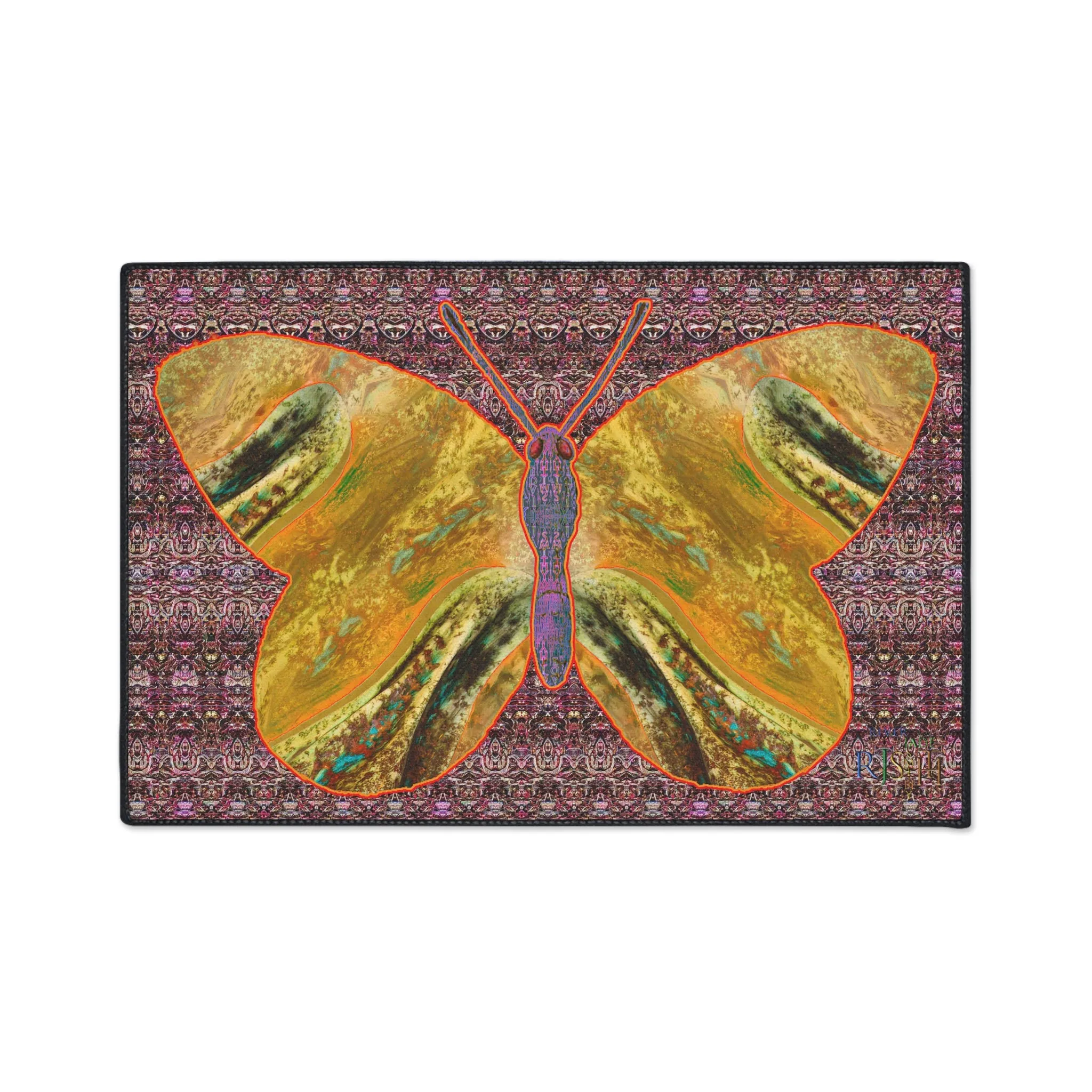 Heavy Duty Floor Mat (Butterfly Glade Denizen & Samhain Dream Thaw 14 & Purple Logo@Alchemic) RJSTH@Fabric#6_12 of 16 RJSTHw2025 RJS