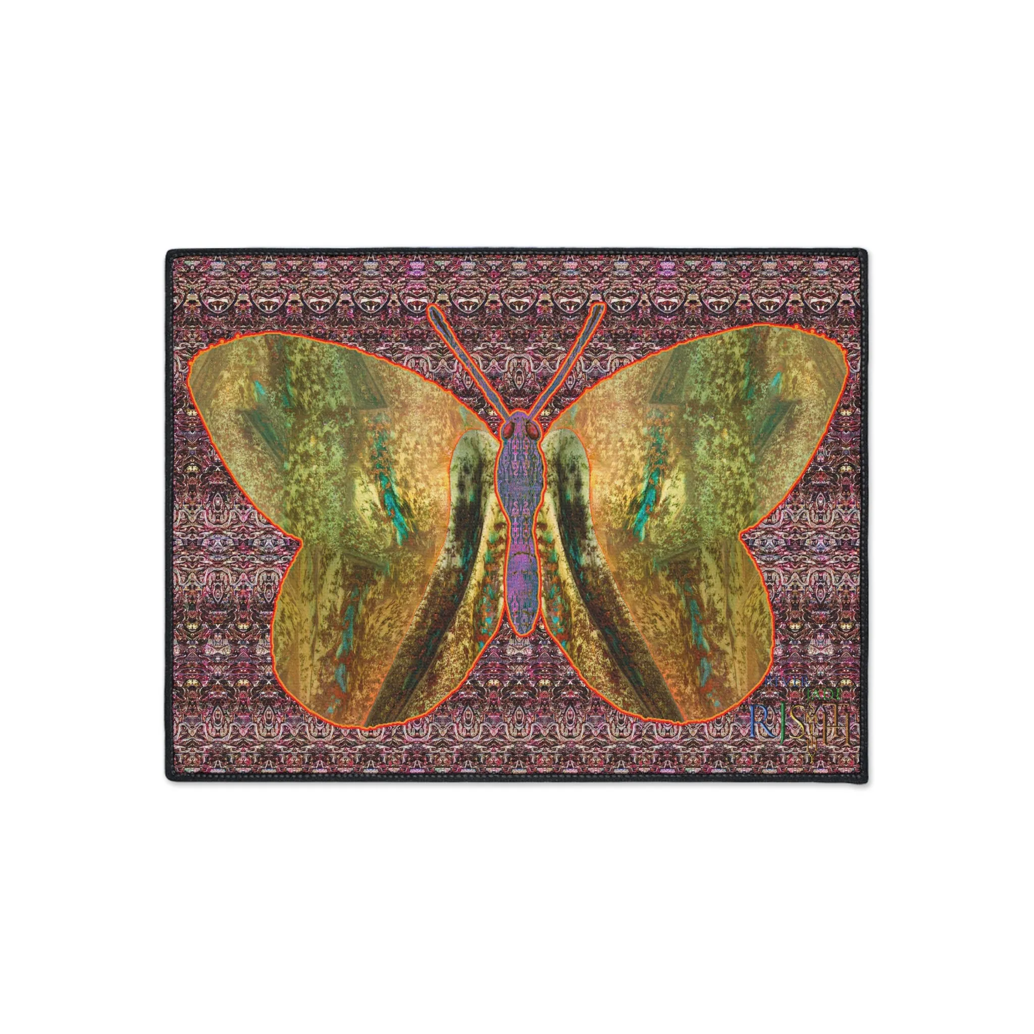Heavy Duty Floor Mat (Butterfly Glade Denizen & Samhain Dream Thaw 14 & Purple Logo@Alchemic) RJSTH@Fabric#6_16 of 16 RJSTHw2025 RJS