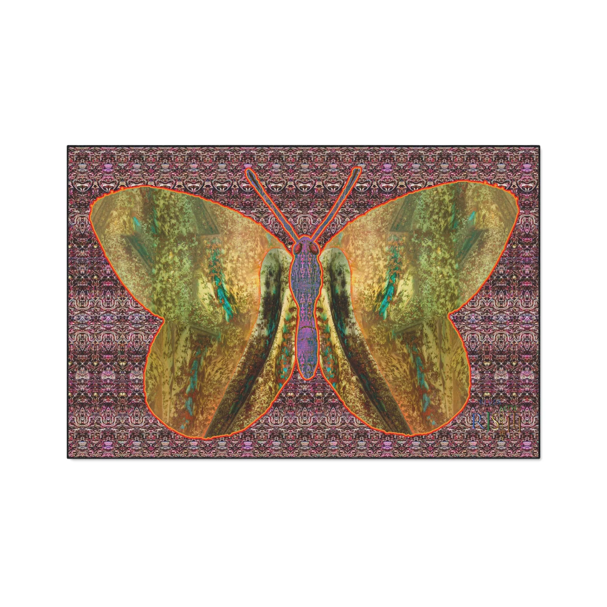 Heavy Duty Floor Mat (Butterfly Glade Denizen & Samhain Dream Thaw 14 & Purple Logo@Alchemic) RJSTH@Fabric#6_16 of 16 RJSTHw2025 RJS