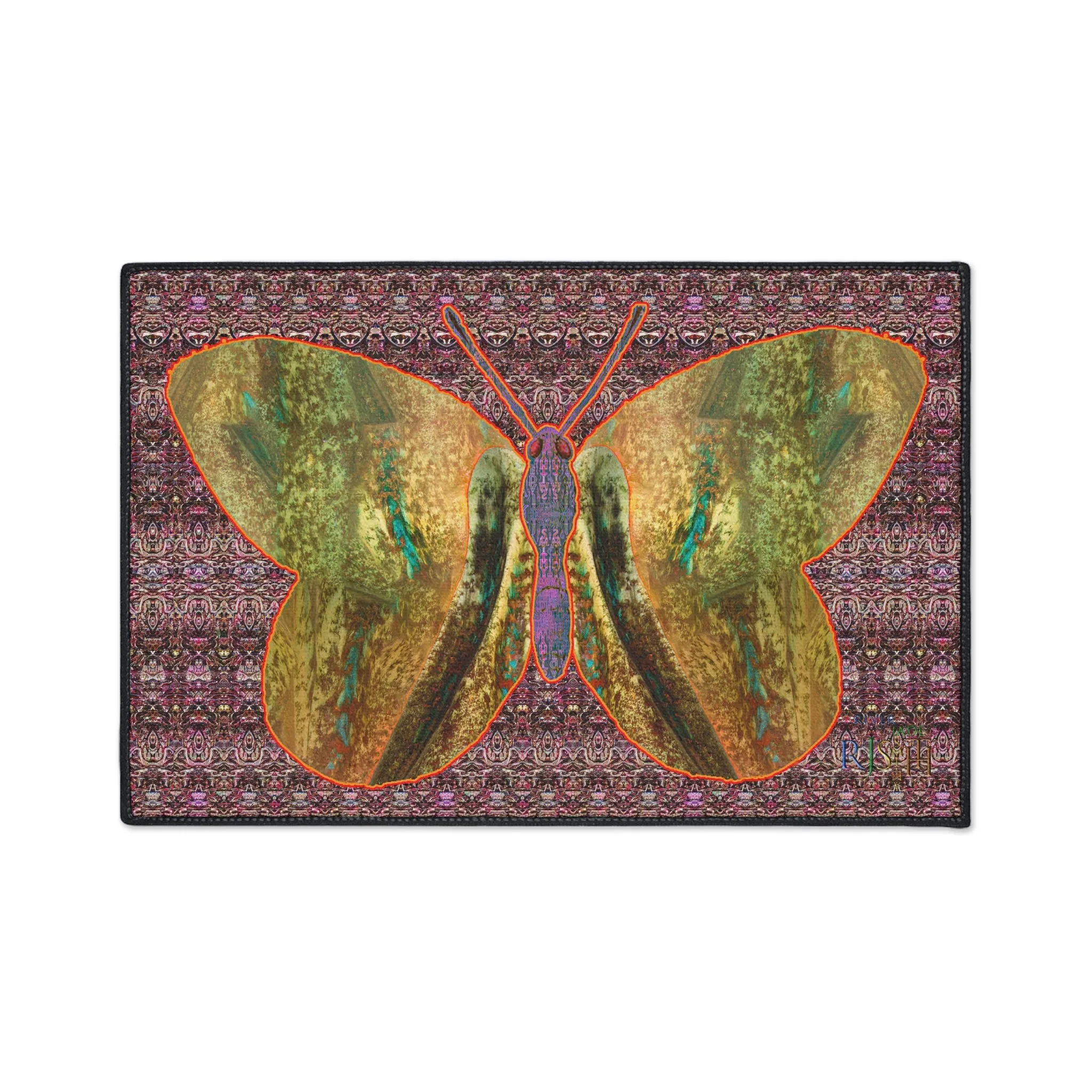 Heavy Duty Floor Mat (Butterfly Glade Denizen & Samhain Dream Thaw 14 & Purple Logo@Alchemic) RJSTH@Fabric#6_16 of 16 RJSTHw2025 RJS