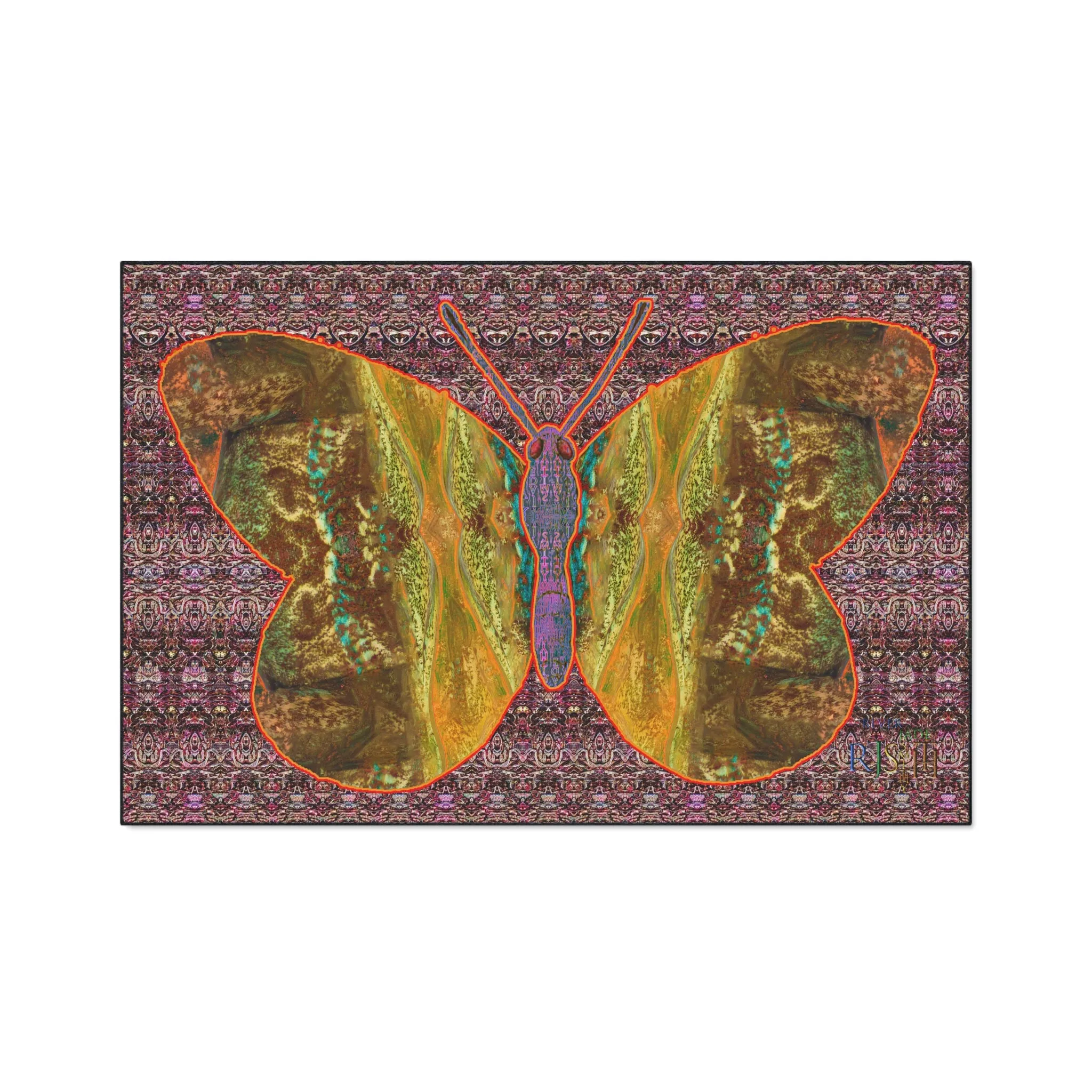 Heavy Duty Floor Mat (Butterfly Glade Denizen & Samhain Dream Thaw 14 & Purple Logo@Alchemic) RJSTH@Fabric#6_2 of 16 RJSTHw2025 RJS