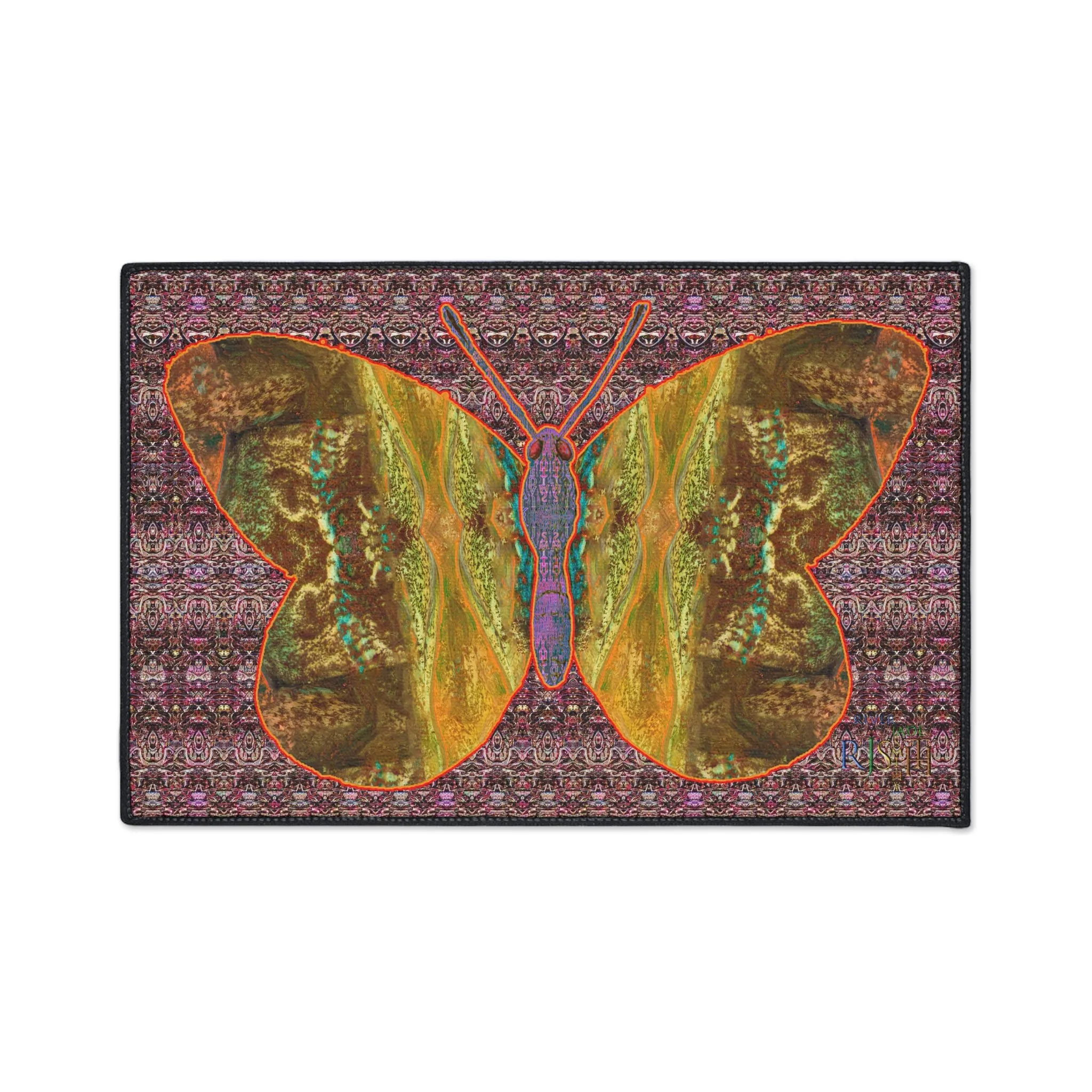 Heavy Duty Floor Mat (Butterfly Glade Denizen & Samhain Dream Thaw 14 & Purple Logo@Alchemic) RJSTH@Fabric#6_2 of 16 RJSTHw2025 RJS