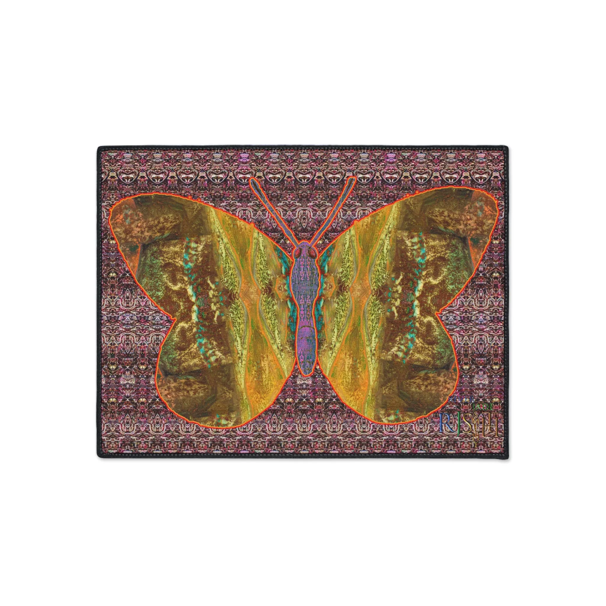 Heavy Duty Floor Mat (Butterfly Glade Denizen & Samhain Dream Thaw 14 & Purple Logo@Alchemic) RJSTH@Fabric#6_2 of 16 RJSTHw2025 RJS