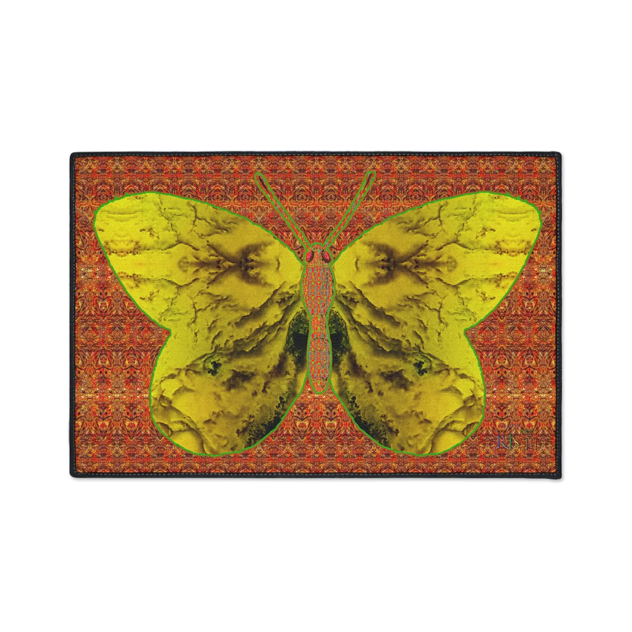 Heavy Duty Floor Mat (Butterfly Glade Denizen & Samhain Dream Thaw 15 & Orange Logo@Alchemic) RJSTH@Fabric#1_6 of 15 RJSTHw2025 RJS