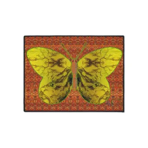Heavy Duty Floor Mat (Butterfly Glade Denizen & Samhain Dream Thaw 15 & Orange Logo@Alchemic) RJSTH@Fabric#1_6 of 15 RJSTHw2025 RJS