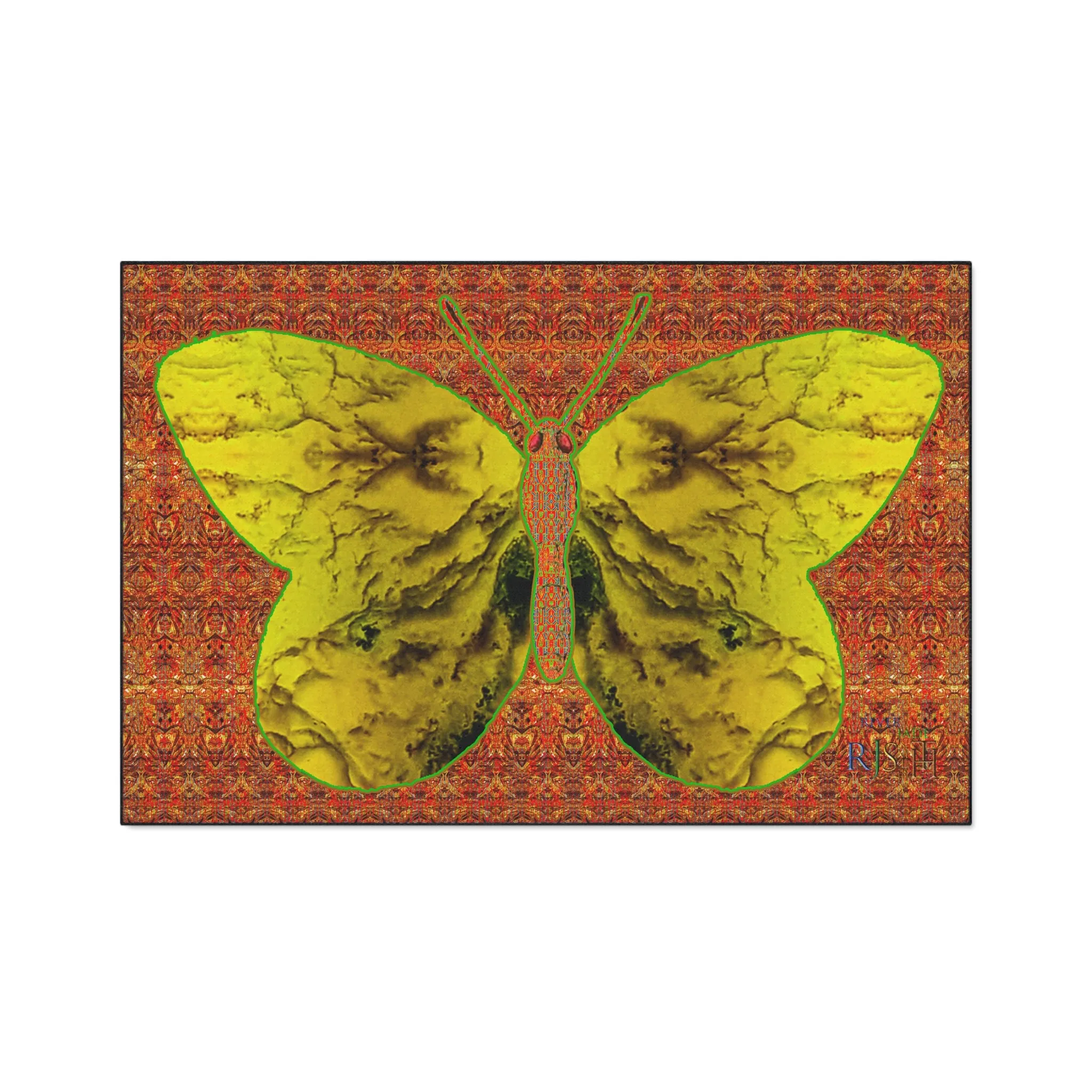 Heavy Duty Floor Mat (Butterfly Glade Denizen & Samhain Dream Thaw 15 & Orange Logo@Alchemic) RJSTH@Fabric#1_6 of 15 RJSTHw2025 RJS