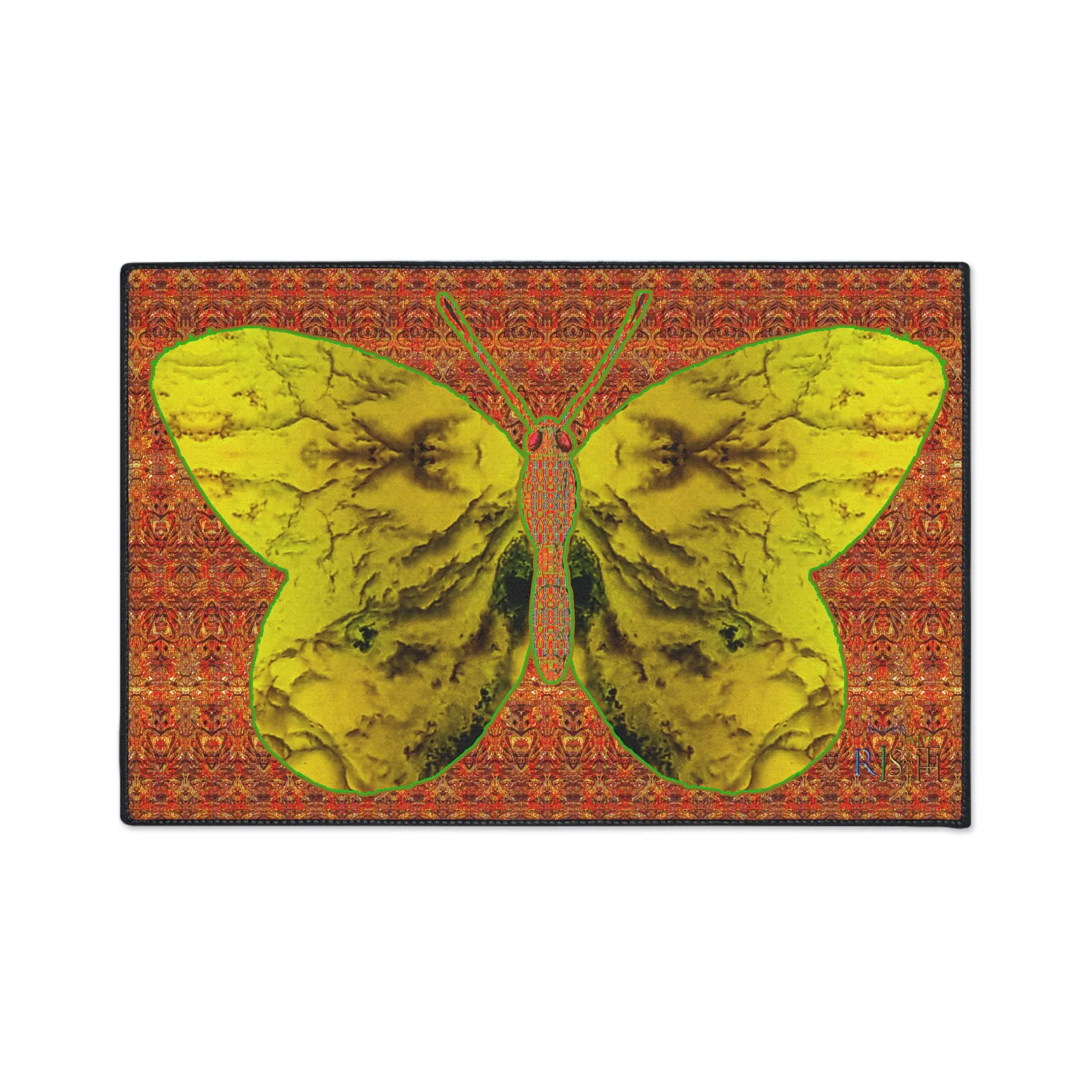 Heavy Duty Floor Mat (Butterfly Glade Denizen & Samhain Dream Thaw 15 & Orange Logo@Alchemic) RJSTH@Fabric#1_6 of 15 RJSTHw2025 RJS