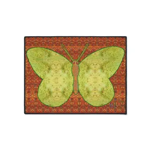 Heavy Duty Floor Mat (Butterfly Glade Denizen & Samhain Dream Thaw 15 & Orange Logo@Alchemic) RJSTH@Fabric#2_13 of 16 RJSTHw2025 RJS
