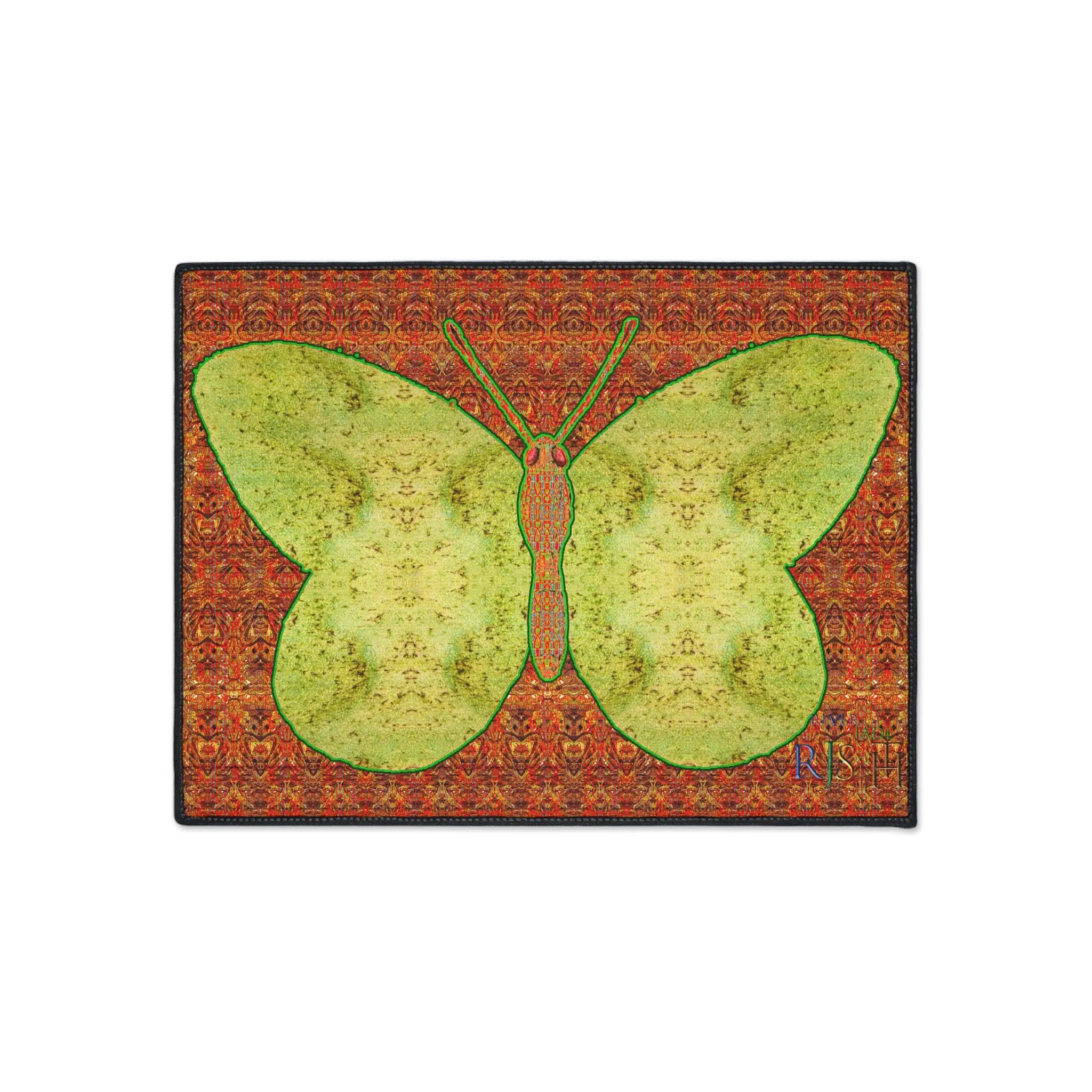 Heavy Duty Floor Mat (Butterfly Glade Denizen & Samhain Dream Thaw 15 & Orange Logo@Alchemic) RJSTH@Fabric#2_13 of 16 RJSTHw2025 RJS