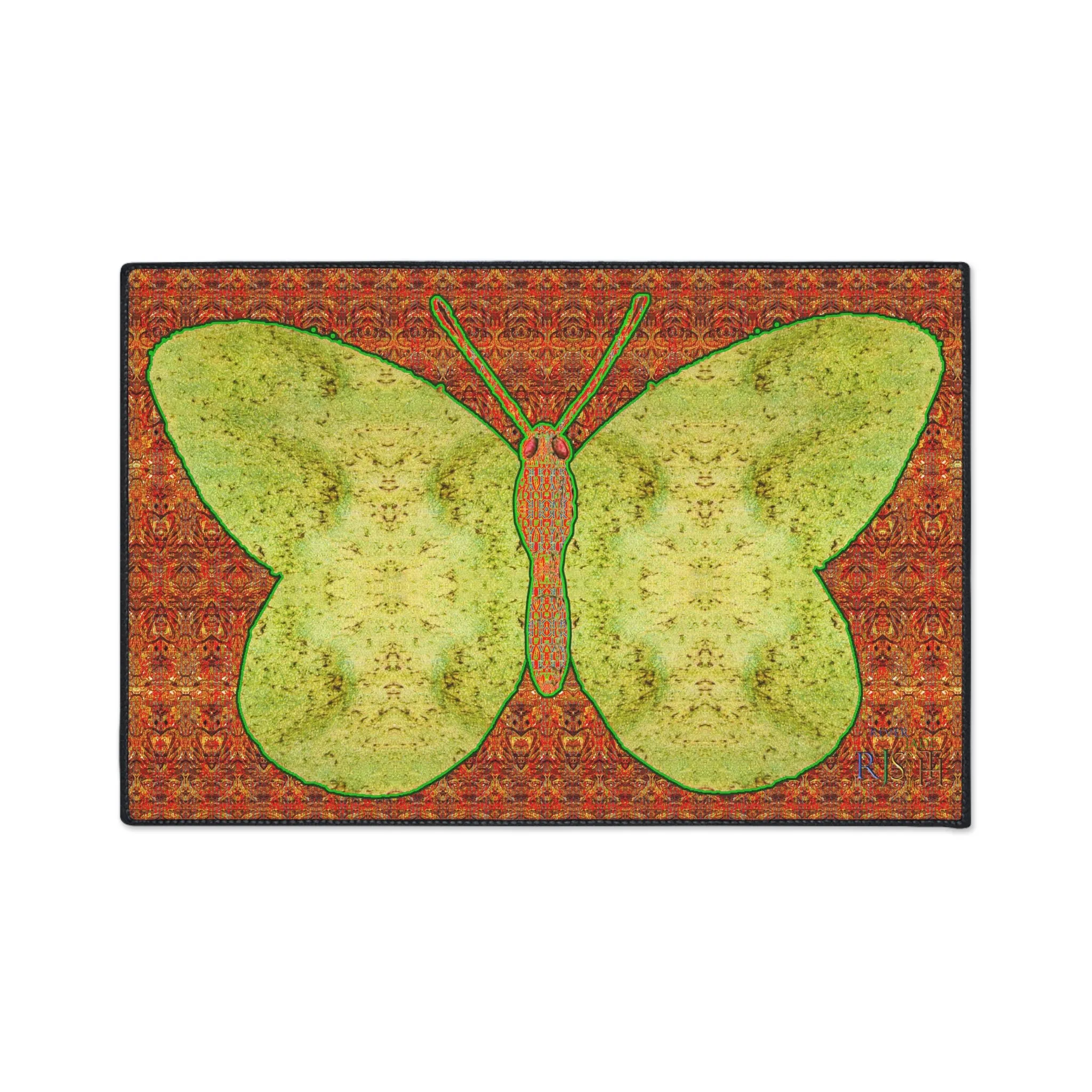 Heavy Duty Floor Mat (Butterfly Glade Denizen & Samhain Dream Thaw 15 & Orange Logo@Alchemic) RJSTH@Fabric#2_13 of 16 RJSTHw2025 RJS