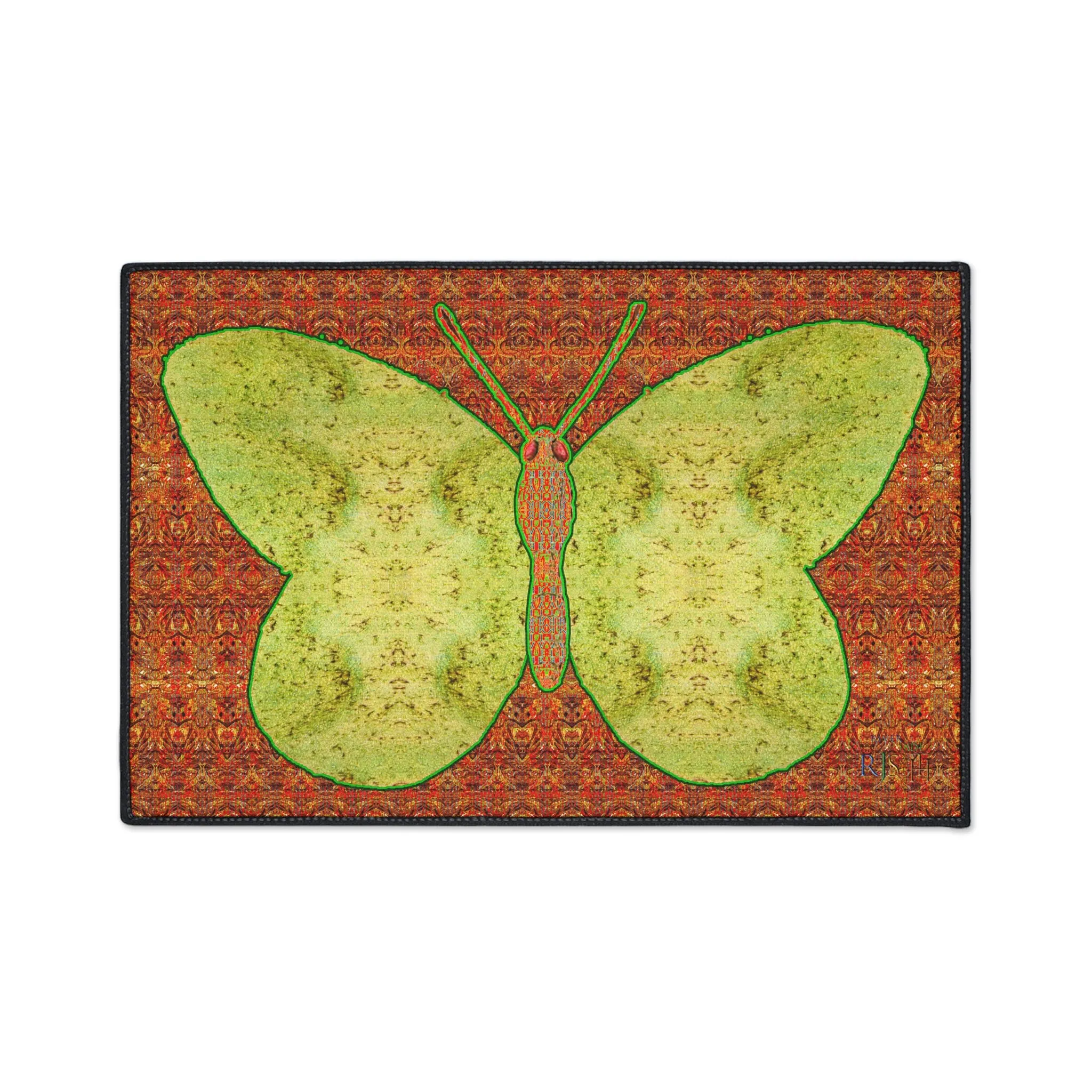 Heavy Duty Floor Mat (Butterfly Glade Denizen & Samhain Dream Thaw 15 & Orange Logo@Alchemic) RJSTH@Fabric#2_13 of 16 RJSTHw2025 RJS