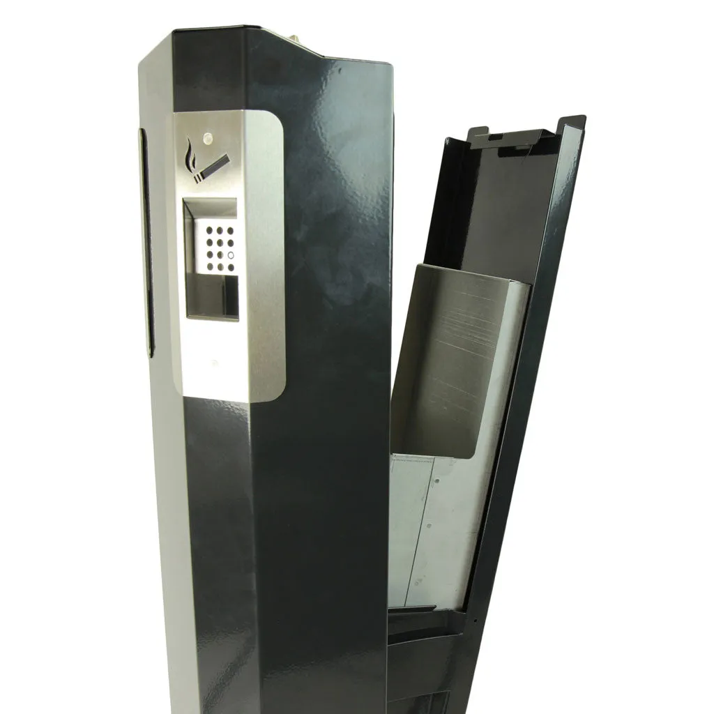 Heavy-Duty Outdoor Pedestal Ashtray - Sold By The Case