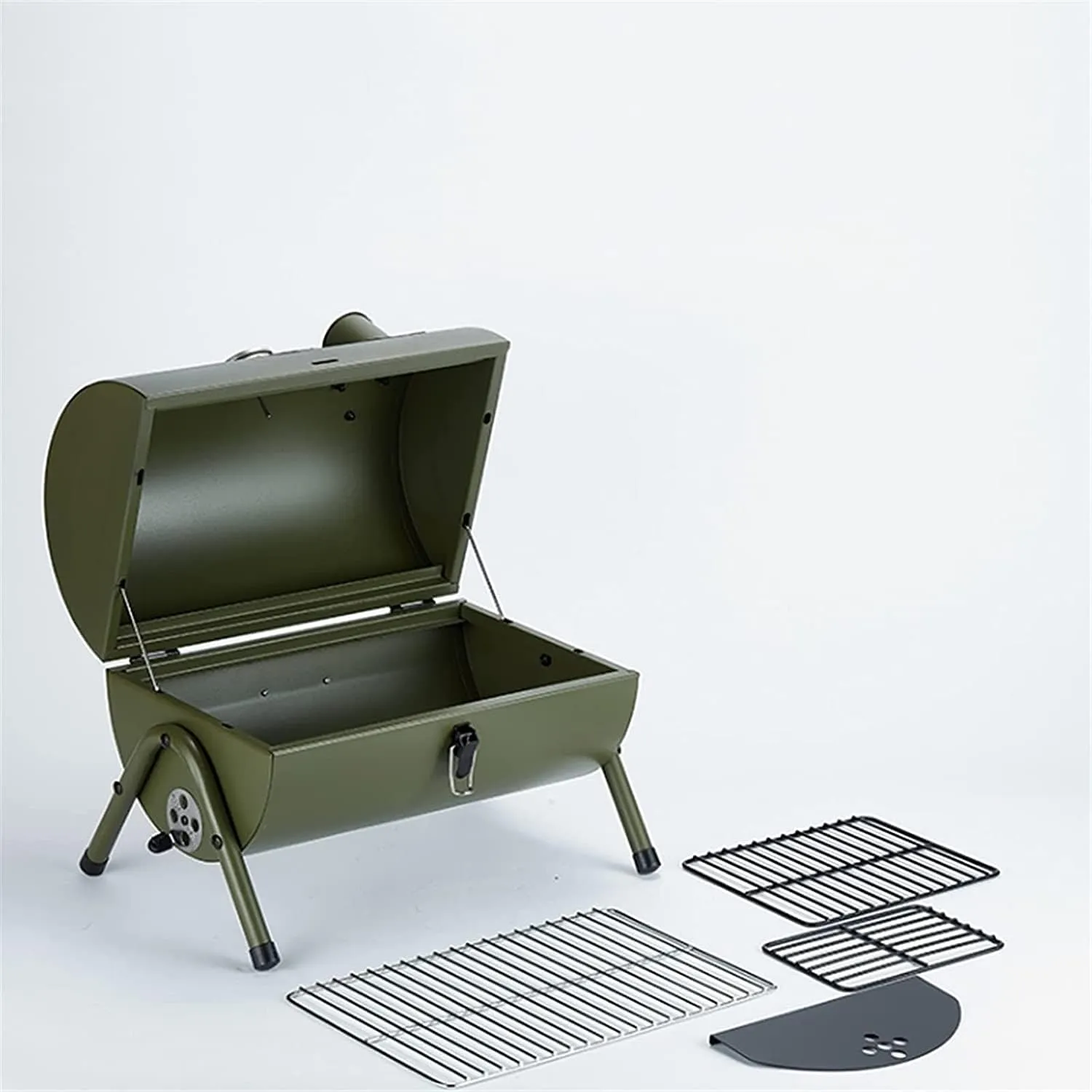 Heavy Duty Portable Charcoal BBQ Smoker Grill Pit