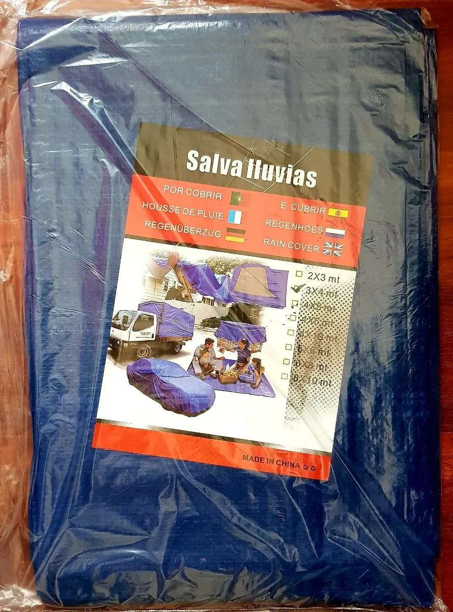 Heavy Duty Waterproof Tarpaulin 3x4m (Blue)