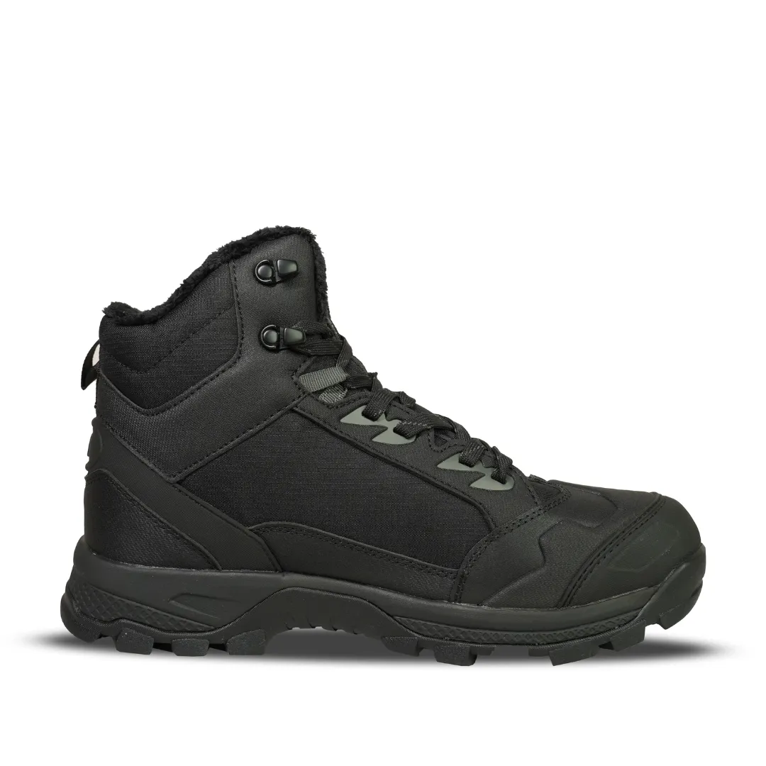 HIMMALEH Trekking/Hiking Shoe With Inside Fur 15505 (BLACK) Waterproof
