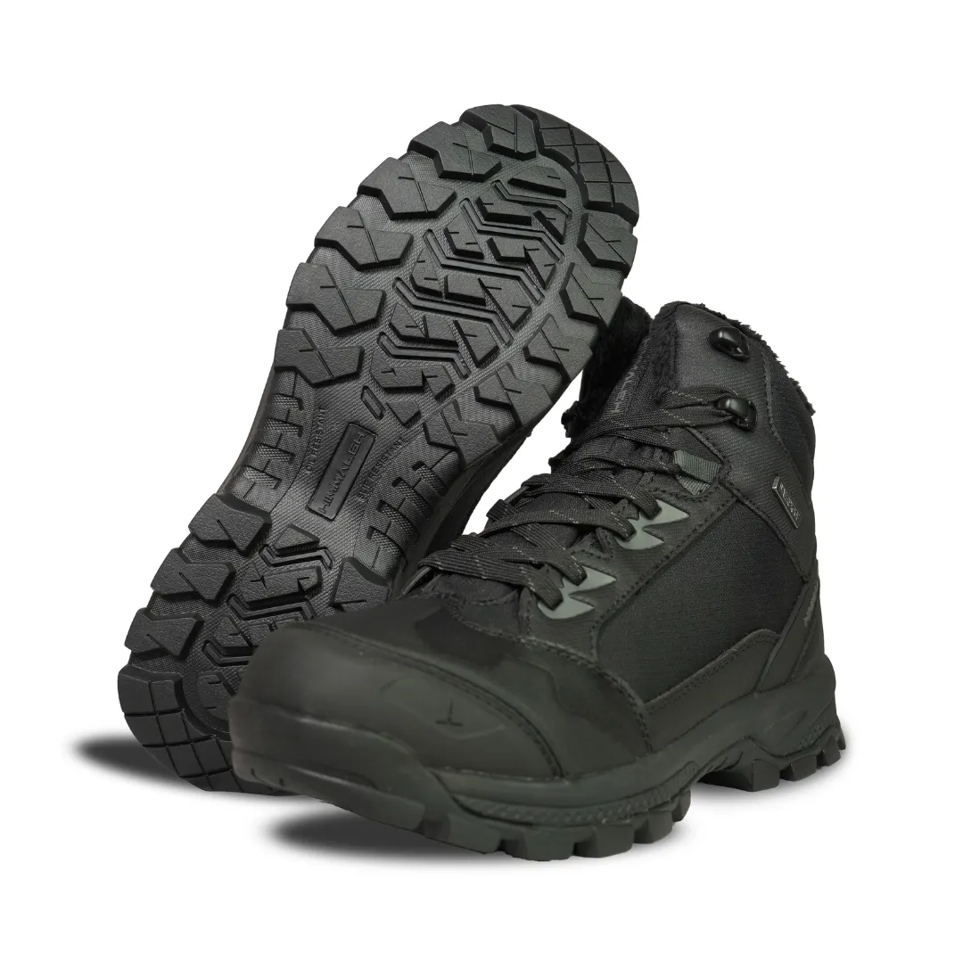 HIMMALEH Trekking/Hiking Shoe With Inside Fur 15505 (BLACK) Waterproof