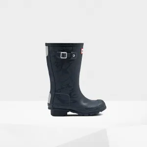Hunter Navy Insulated Kids Rain Boot