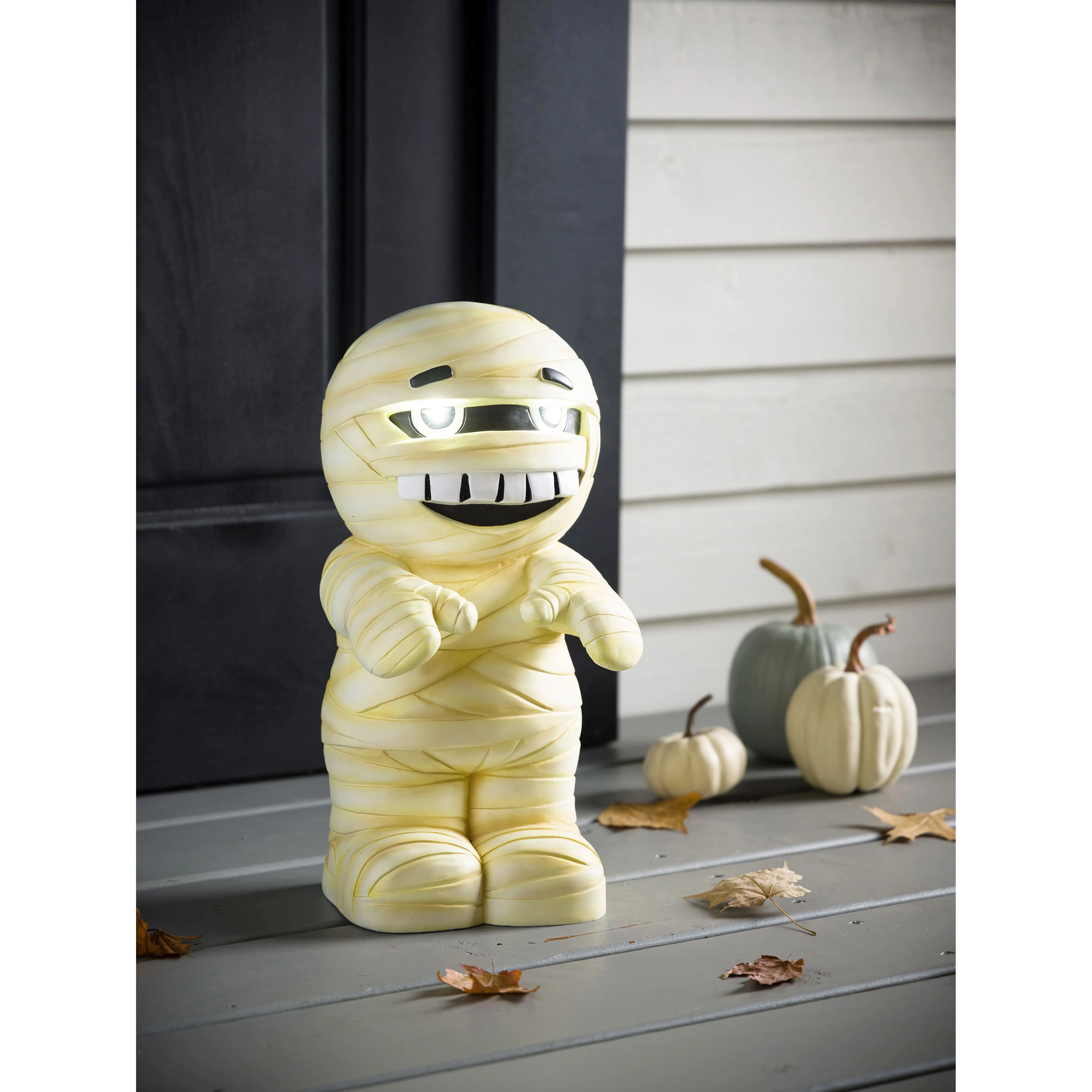 Indoor/Outdoor Lighted Mummy Shorty Halloween Statue,56524ph