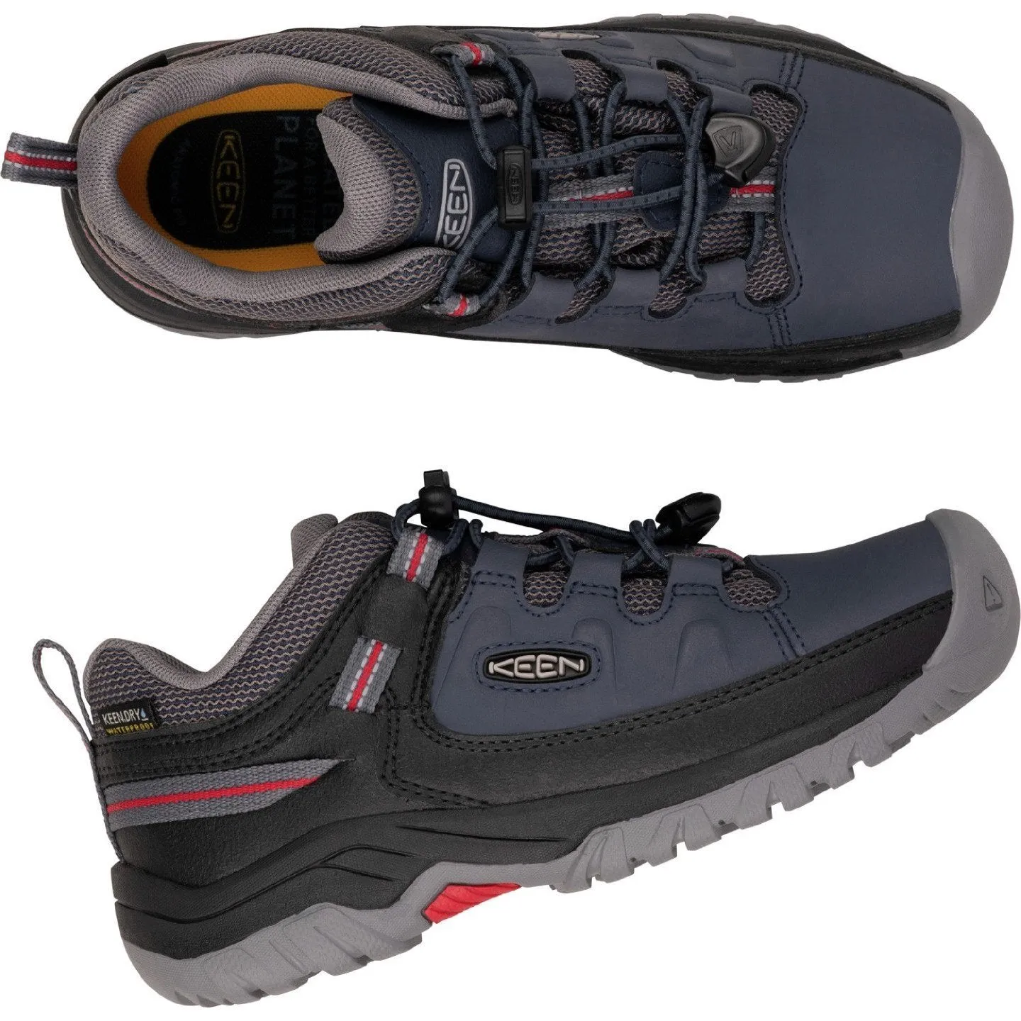 Keen Targhee Low WP Hiker - Blue Nights/Red Carpet