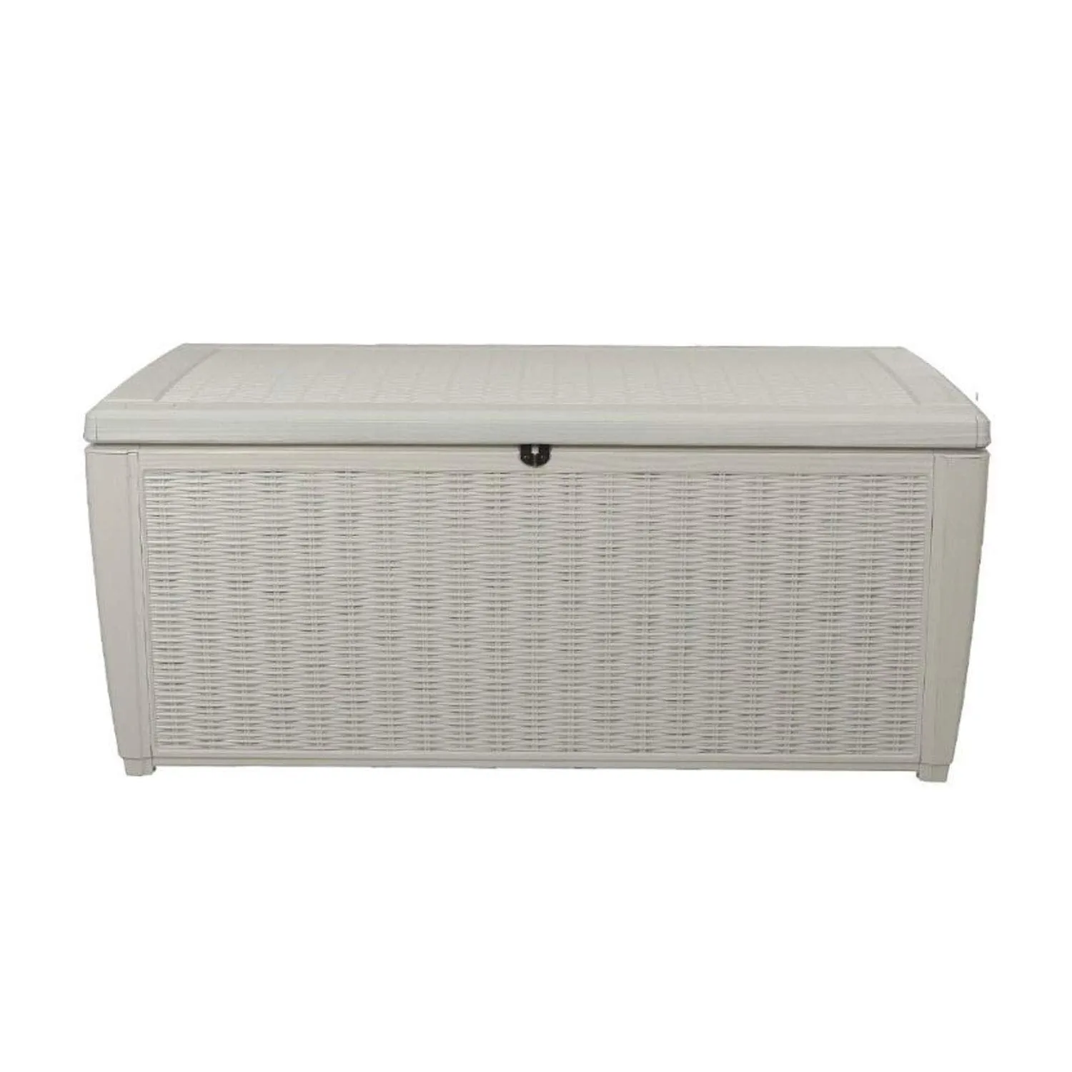 Keter Sumatra 135 Gallon Resin Rattan Look Outdoor Deck Box for