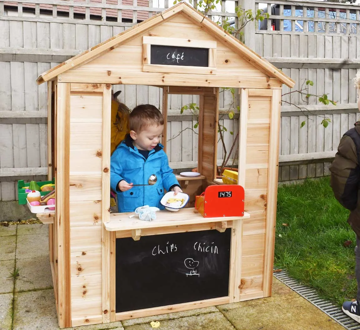 Kids Beautifully Crafted Montessori Natural Wooden Playhouse FLOOR