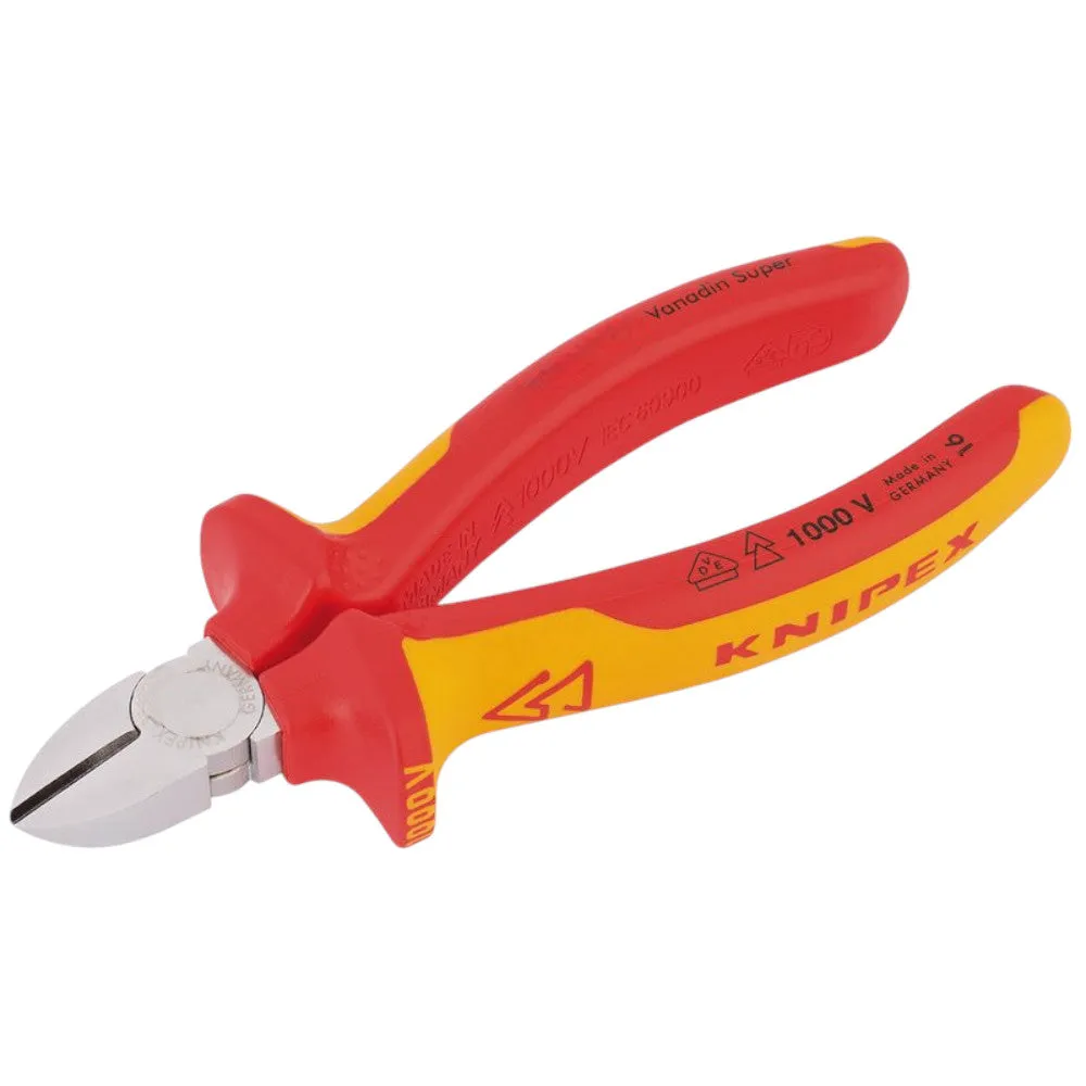 Knipex 81262 70 06 160 Sbe Fully Insulated Diagonal Side Cutter, 160Mm Dr-81262