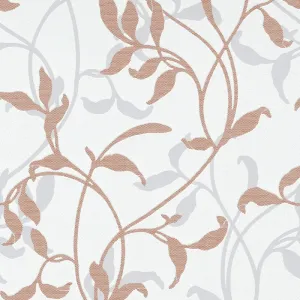 Leaf Trail Motifs Red Grey 5746-04 Wallpaper