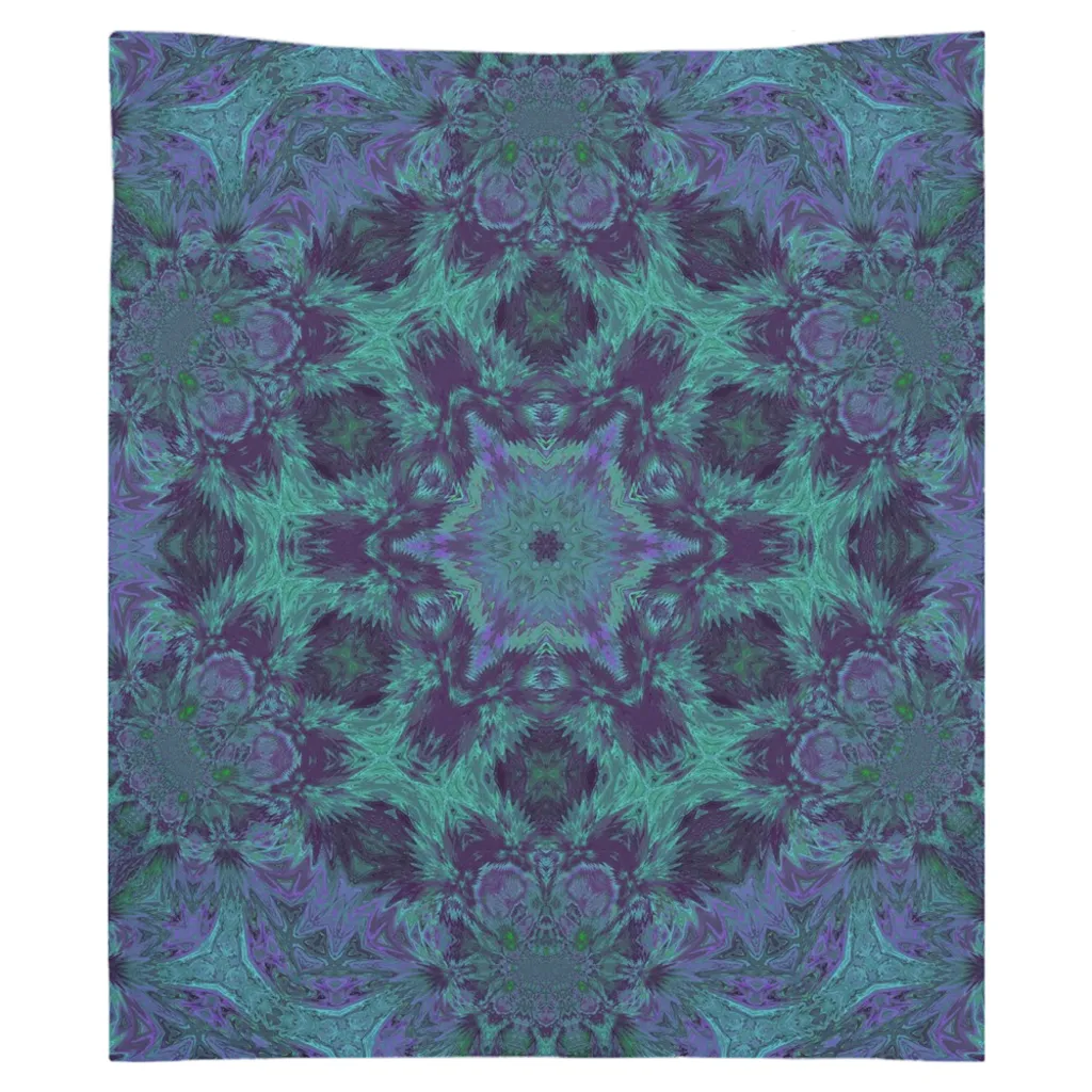 Light Green & Purple Tapestry