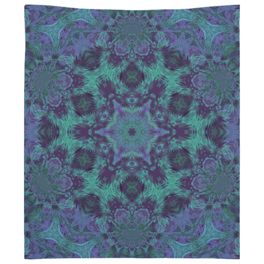 Light Green & Purple Tapestry