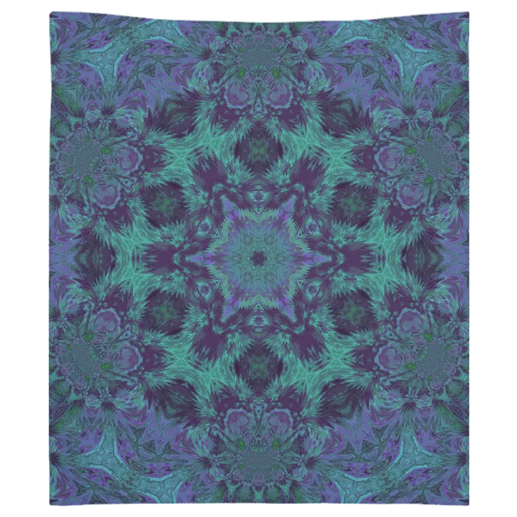 Light Green & Purple Tapestry