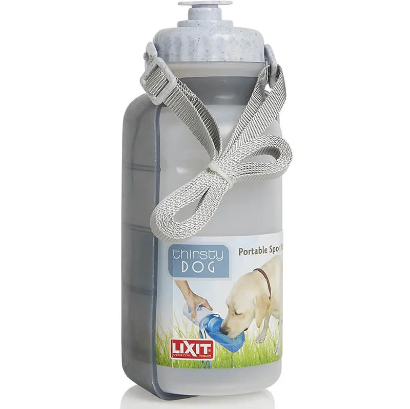 Lixit Thirsty Dog Portable Water Bottle/Bowl