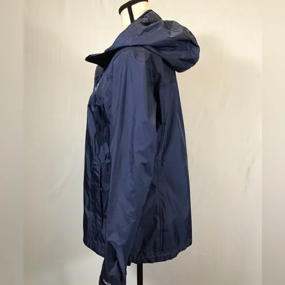 LL Bean Womens Hooded Rain Jacket Size S Trail Model Waterproof Nylon Packable
