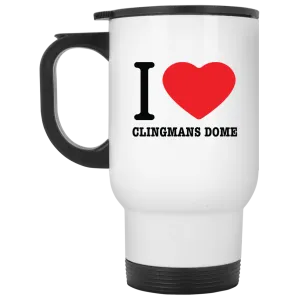 Love Clingmans Dome - 14 oz. White Travel Mug